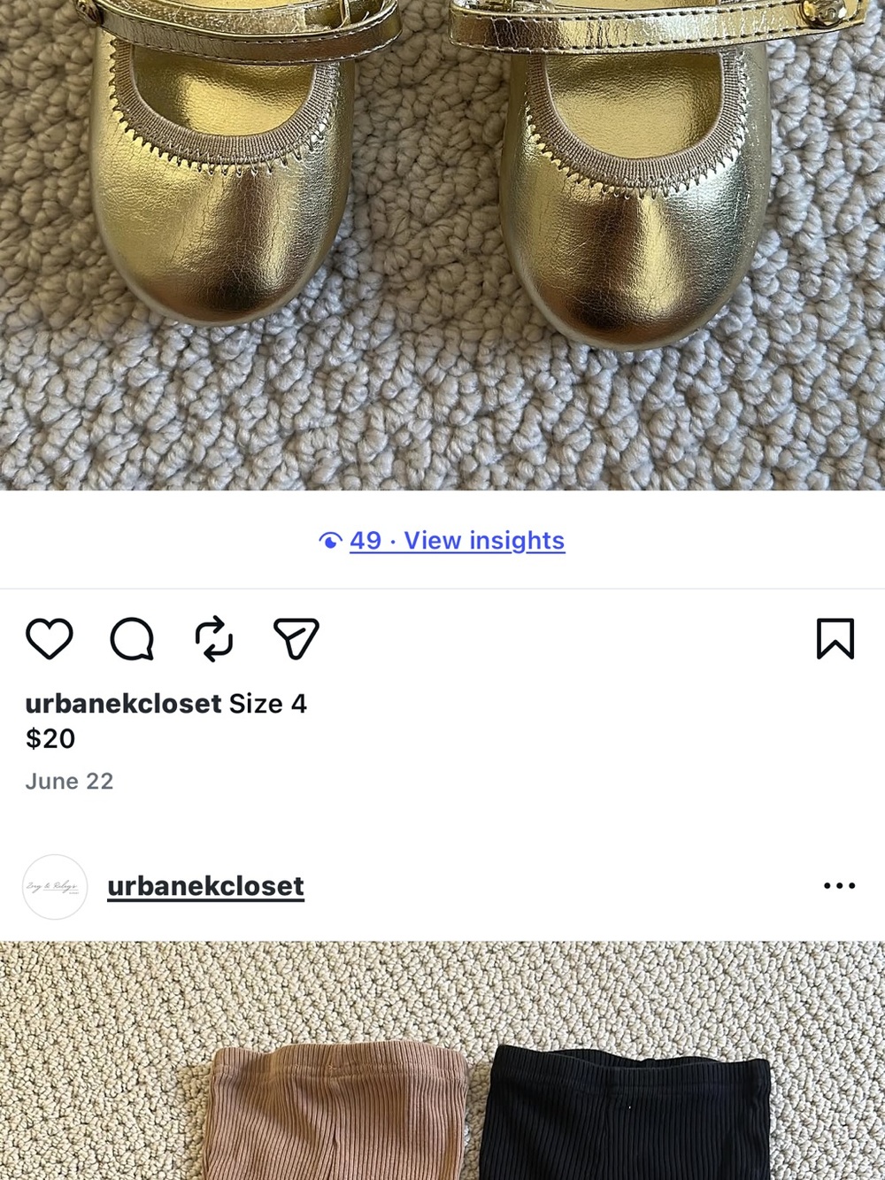 Stuart Weitzman Metallic Gold Mary Jane Kids Shoes
